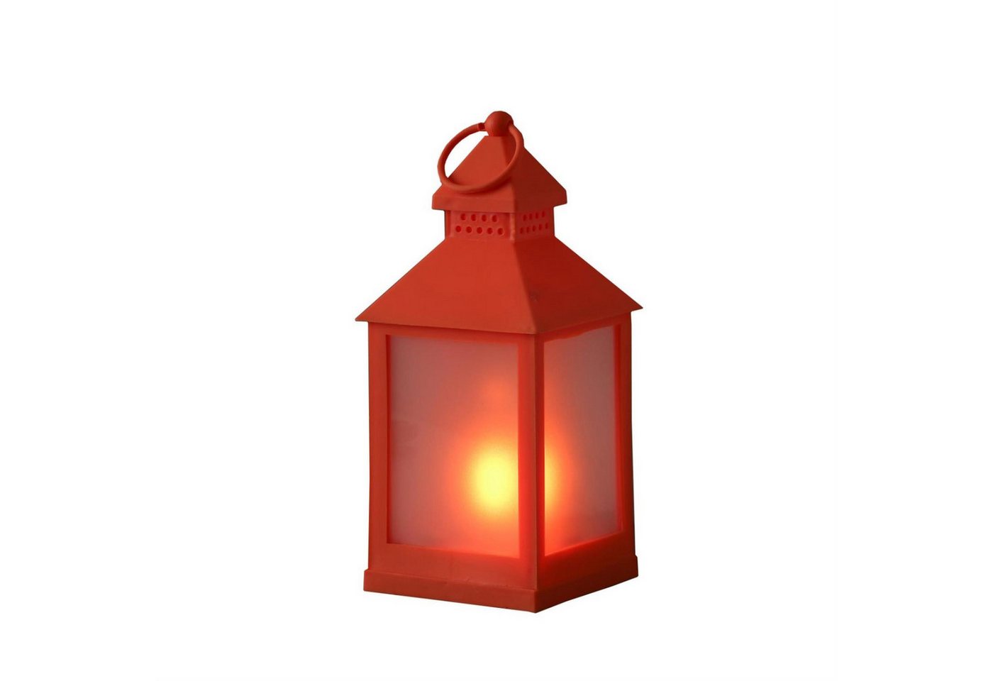 MARELIDA LED Laterne LED Laterne mit Flammeneffekt flackernd 24cm Batteriebetrieb orange, LED Classic, ultra-warmweiß / bernstein (1800K bis 2100K) – Bild 5 von 5