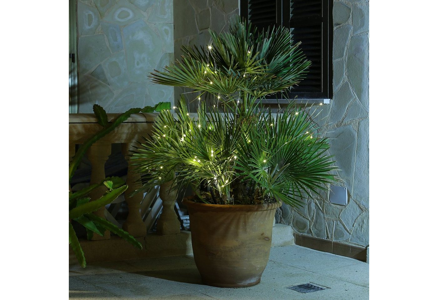 MARELIDA LED-Lichterkette LED Draht Lichtbündel Pflanzenbeleuchtung Blumenstrauß 8 Stränge 100cm, 160-flammig – Bild 4 von 5
