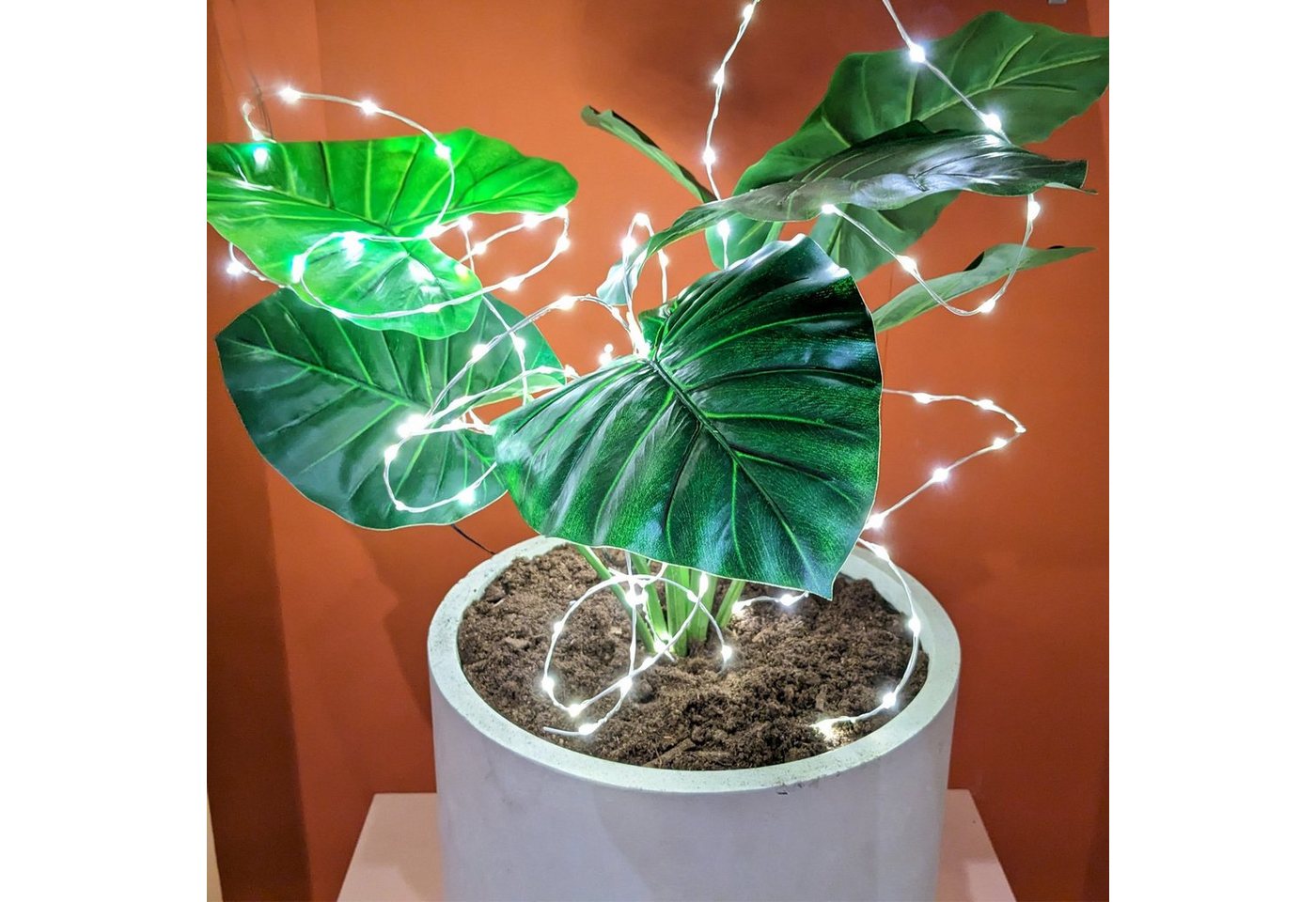 MARELIDA LED-Lichterkette LED Draht Lichtbündel Pflanzenbeleuchtung Blumenstrauß 8 Stränge 100cm, 160-flammig – Bild 5 von 5