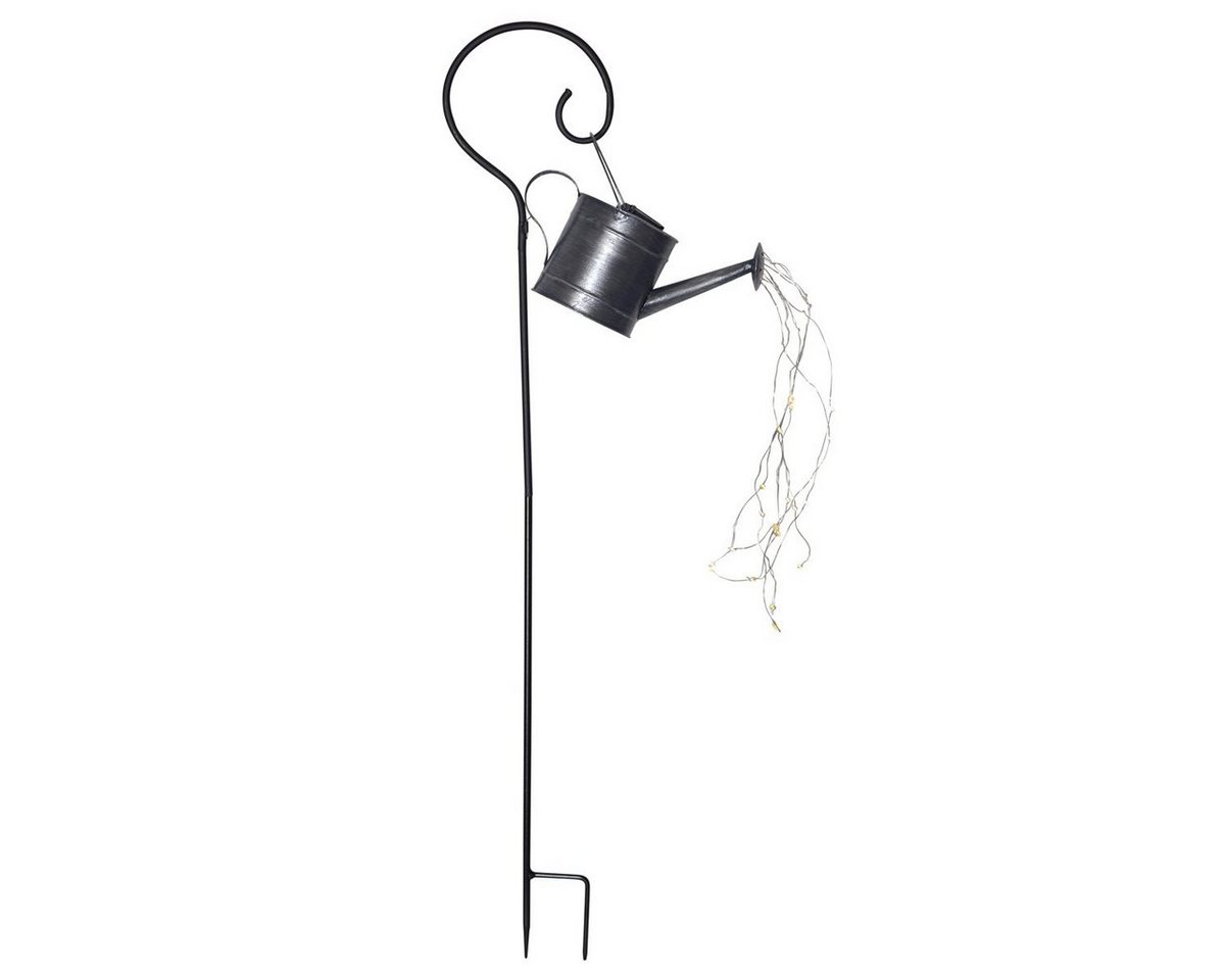 MARELIDA LED Solarleuchte LED Solar Gießkanne mit Wasserfalleffekt H: 90cm Deko-Kanne für Garten, LED Classic, warmweiß (2100K bis 3000K) – Bild 2 von 5