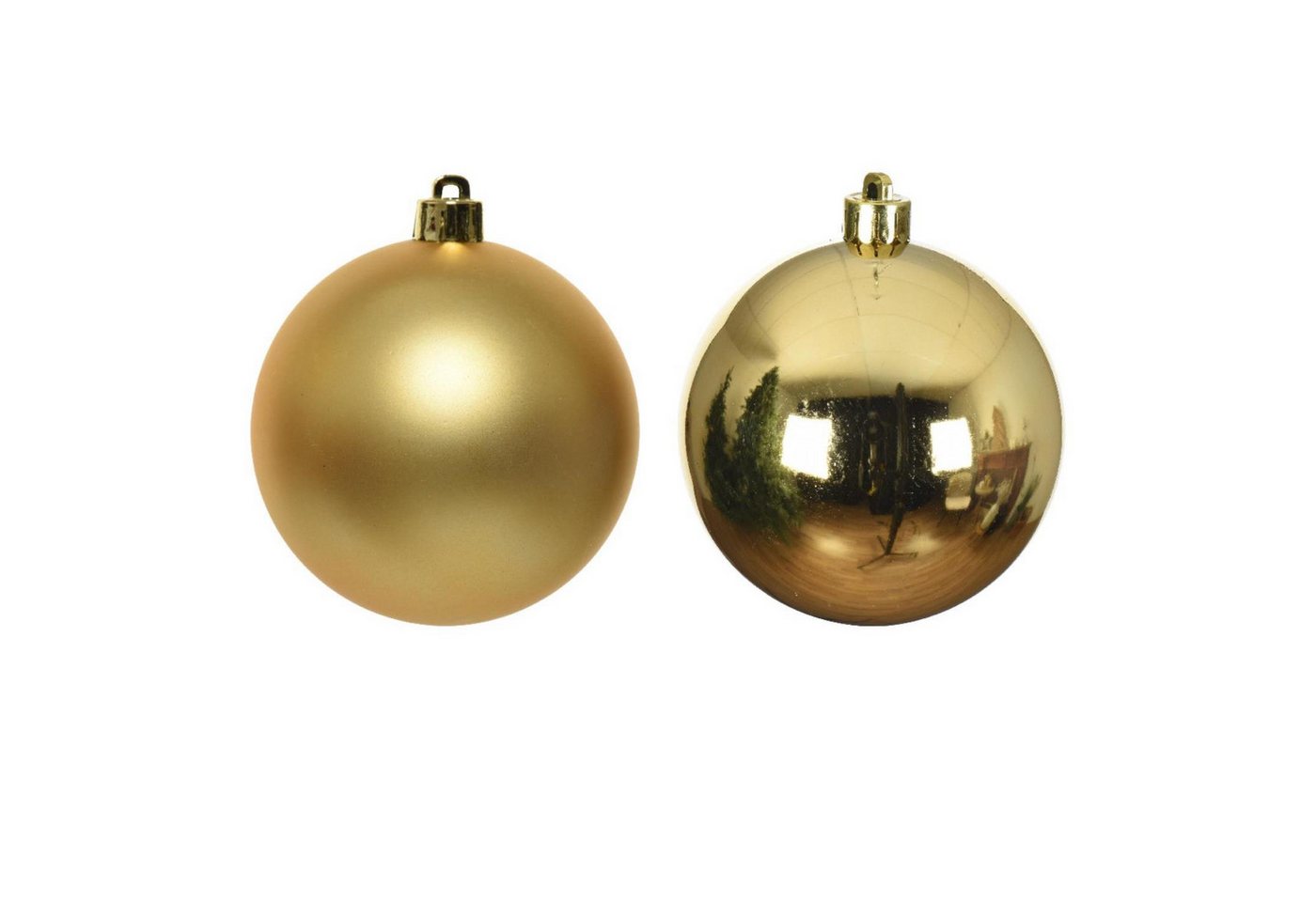MARELIDA Weihnachtsbaumkugel Weihnachtskugeln bruchfest 6cm Christbaumkugeln gold 12St (12 St) – Bild 4 von 5