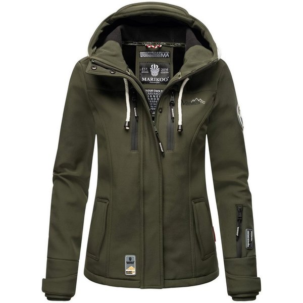 Marikoo Softshelljacke Kleine Zicke sportliche Funktionsjacke