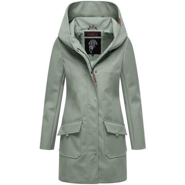 Marikoo Softshelljacke Softshelljacke Mayleen – Damen Übergangsjacke mit Kapuze und Taillierter Schnitt, hoher Tragekomfort und stilvolle Details