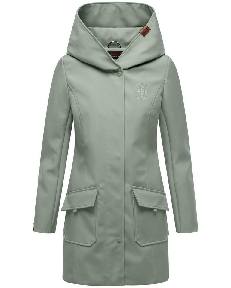 Marikoo Softshelljacke Softshelljacke Mayleen – Damen Übergangsjacke mit Kapuze und Taillierter Schnitt, hoher Tragekomfort und stilvolle Details – Bild 2 von 5
