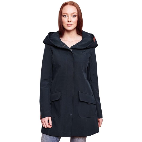 Marikoo Softshelljacke Softshelljacke Mayleen – Damen Übergangsjacke mit Kapuze und Taillierter Schnitt, hoher Tragekomfort und stilvolle Details