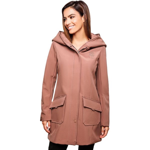 Marikoo Softshelljacke Softshelljacke Mayleen – Damen Übergangsjacke mit Kapuze und Taillierter Schnitt, hoher Tragekomfort und stilvolle Details
