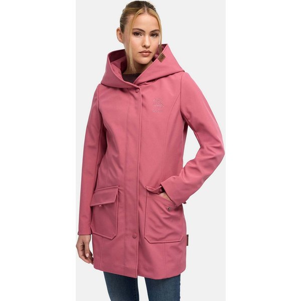 Marikoo Softshelljacke Softshelljacke Mayleen – Damen Übergangsjacke mit Kapuze und mit großer Kapuze