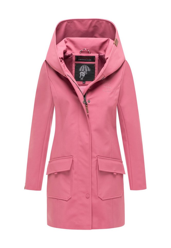 Marikoo Softshelljacke Softshelljacke Mayleen – Damen Übergangsjacke mit Kapuze und mit großer Kapuze – Bild 5 von 5
