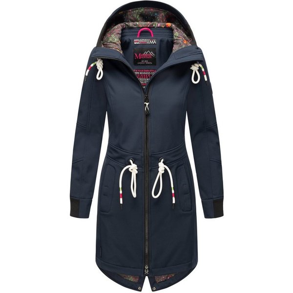 Marikoo Softshelljacke Mount Furnica mit hochschließendem Kragen