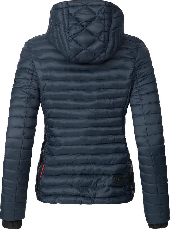 Marikoo Steppjacke Samtpfote ultraleichte Übergangsjacke mit Kapuze – Bild 3 von 5