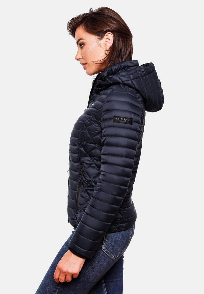 Marikoo Steppjacke Samtpfote ultraleichte Übergangsjacke mit Kapuze – Bild 5 von 5
