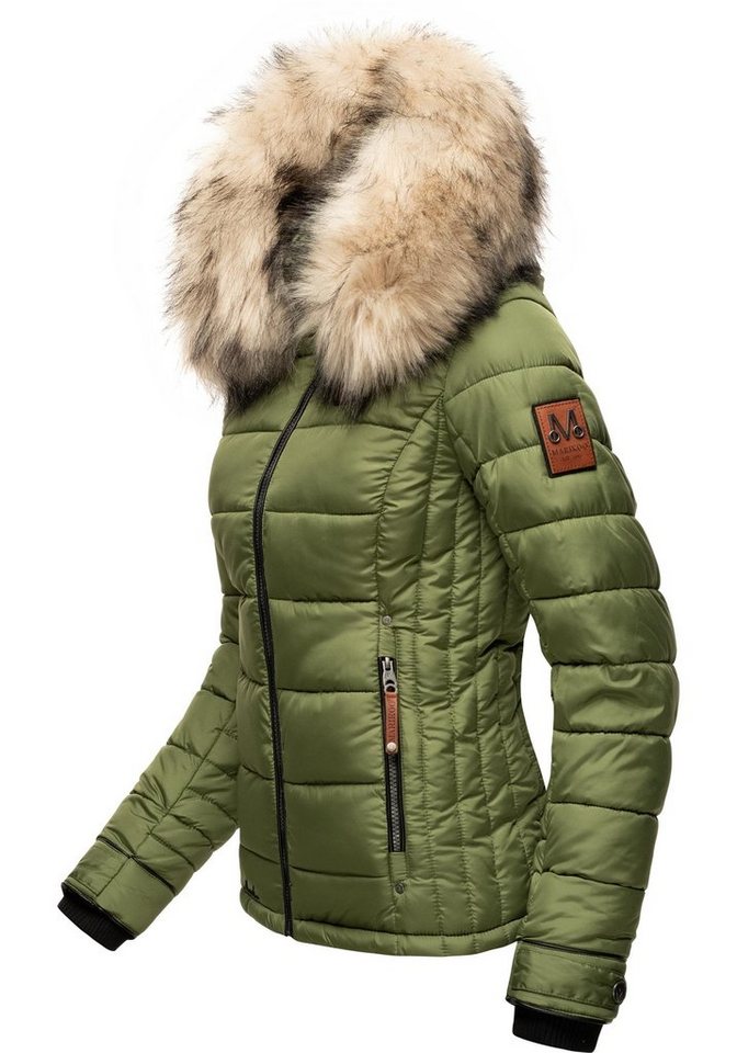 Marikoo Winterjacke Lerikaa Winter Steppjacke mit abnehmbarem Kunstfell – Bild 2 von 5