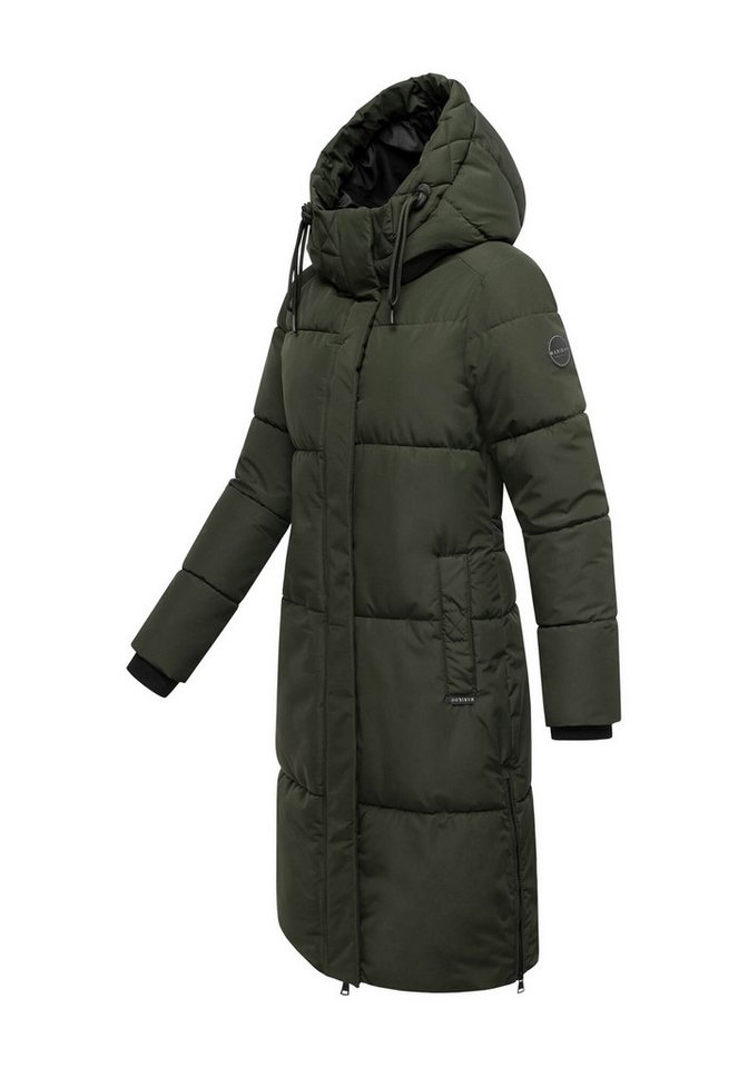Marikoo Winterjacke Michikoo Extra langer Schnitt mit seitlichen Gehschlitzen – Bild 5 von 5