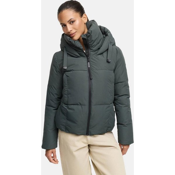 Marikoo Winterjacke Ninikaa kurze Winterjacke mit extra hohem Windschutzkragen