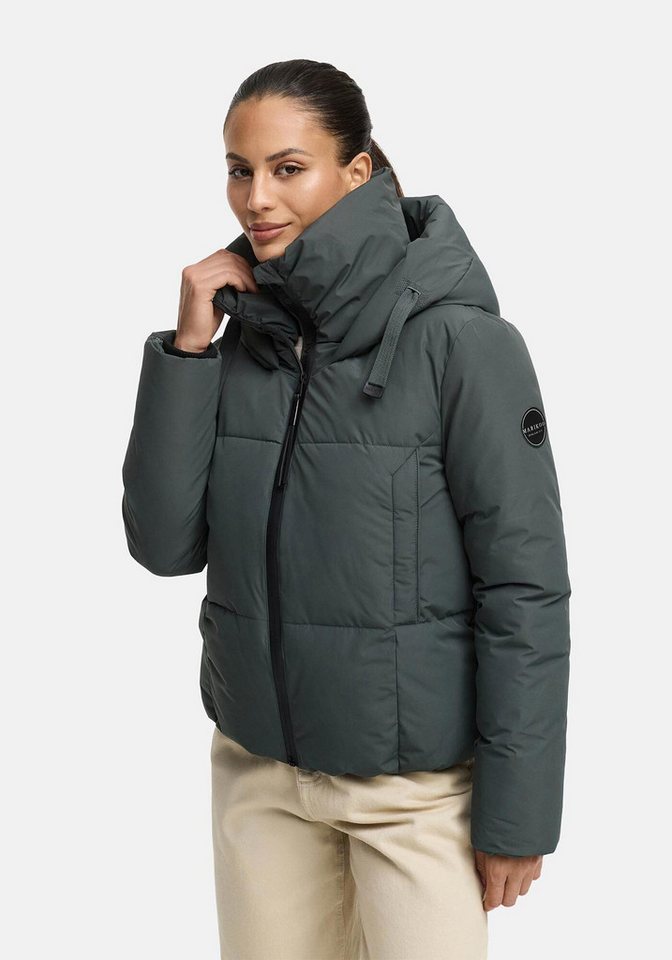 Marikoo Winterjacke Ninikaa kurze Winterjacke mit extra hohem Windschutzkragen – Bild 3 von 5