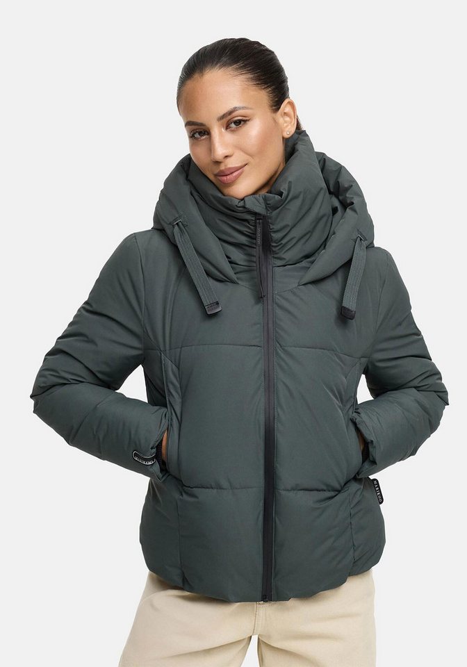 Marikoo Winterjacke Ninikaa kurze Winterjacke mit extra hohem Windschutzkragen – Bild 4 von 5