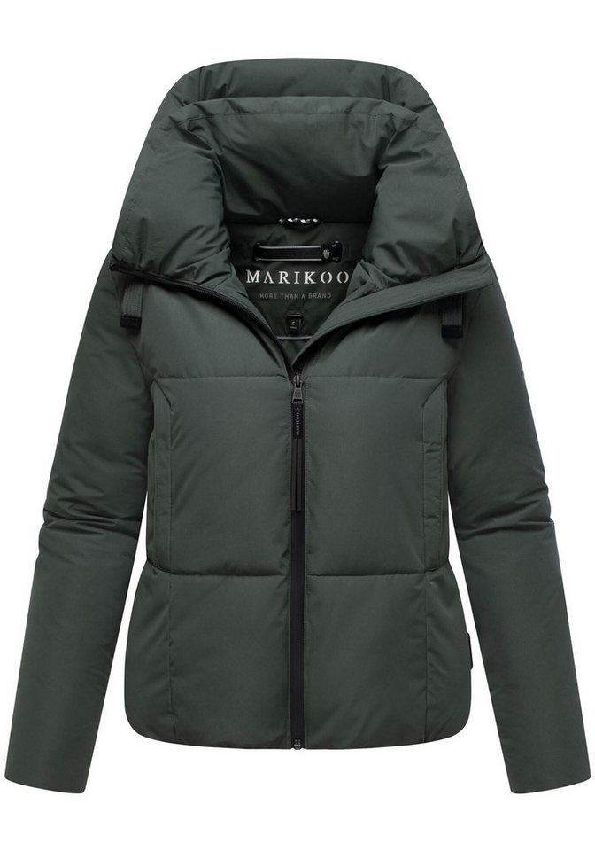 Marikoo Winterjacke Ninikaa kurze Winterjacke mit extra hohem Windschutzkragen – Bild 5 von 5