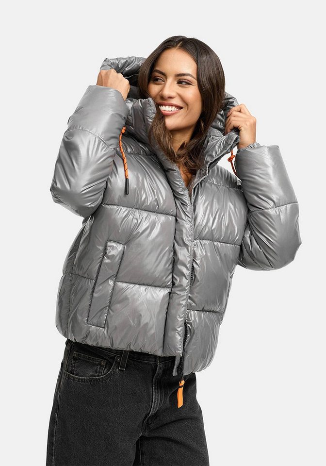 Marikoo Winterjacke Skyraa Leicht glänzendes Obermaterial mit moderner Steppung – Bild 4 von 5