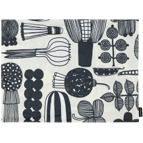 Marimekko Platzset Tischset Puutarhurin Parhaat White Black