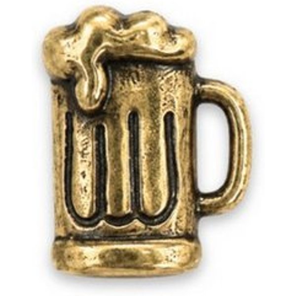 MarJo Brosche Ansteck-Pin - BIER - altsilber, altgold