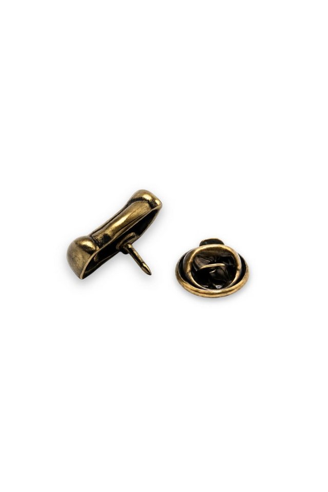 MarJo Brosche Ansteck-Pin - BIER - altsilber, altgold – Bild 3 von 4