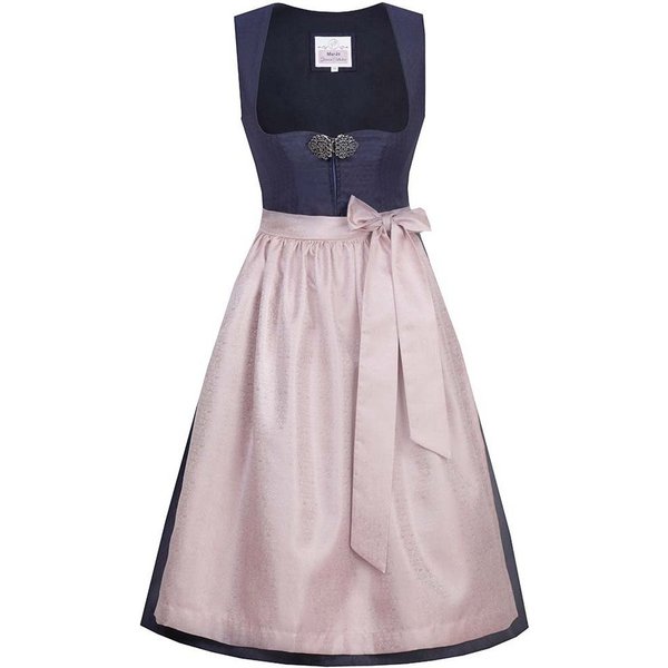 MarJo Dirndl Dirndl Codi 65cm Länge nachtblau mauve