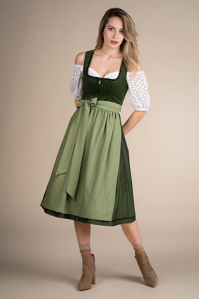 MarJo Dirndl Cord Dirndl 2tlg. - LANGENSTEIN - flaschengrün – Bild 5 von 5