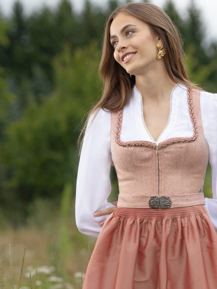 MarJo Dirndl Dirndl Donaustauf 70cm Länge peach – Bild 3 von 3