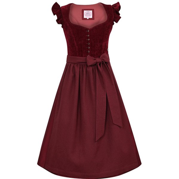 MarJo Dirndl Dirndl Hochwinkel 75cm Länge wine