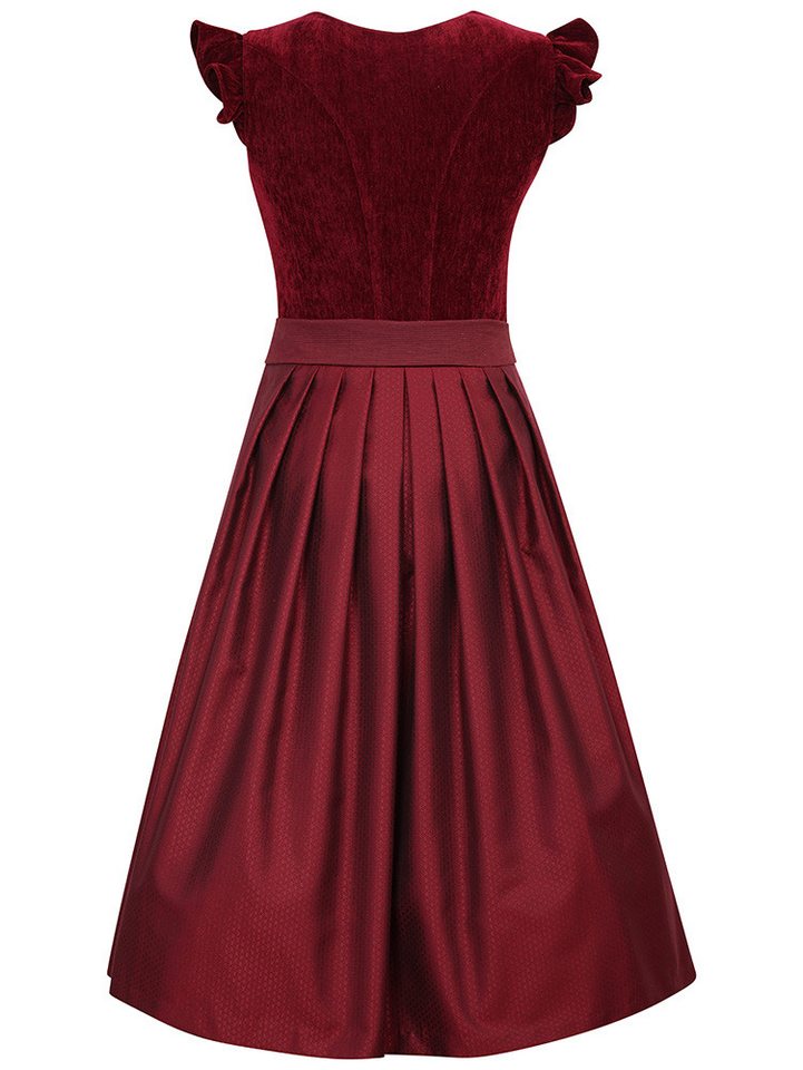 MarJo Dirndl Dirndl Hochwinkel 75cm Länge wine – Bild 2 von 2