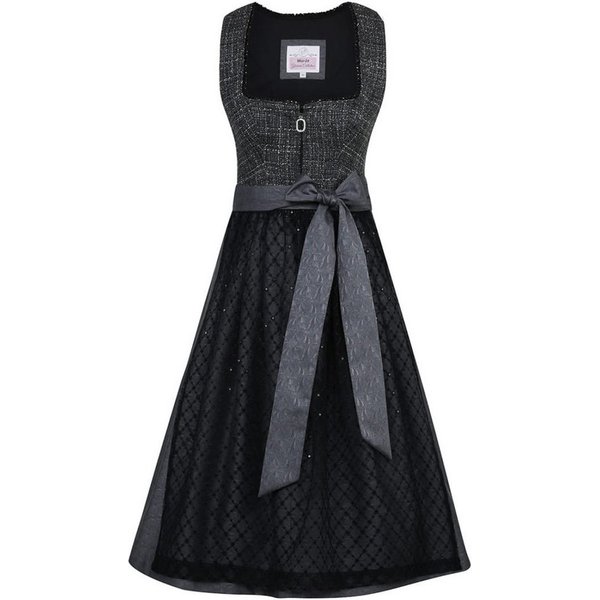 MarJo Dirndl Dirndl Kollersberg 65cm Länge graphit