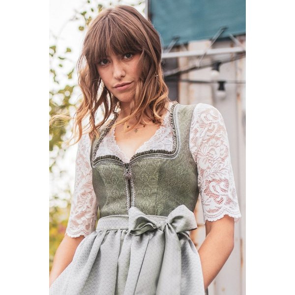 MarJo Dirndl Midi Dirndl 2tlg. - ELUISA - moos/silbergrau