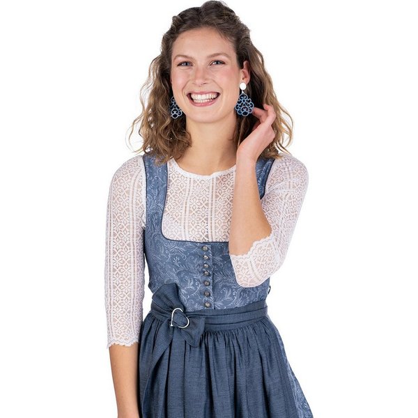 MarJo Dirndl Midi Dirndl 2tlg. - JOSEPHINE - blaugrau