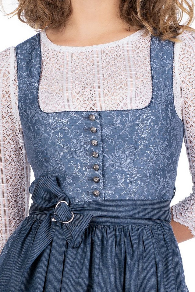 MarJo Dirndl Midi Dirndl 2tlg. - JOSEPHINE - blaugrau – Bild 3 von 5