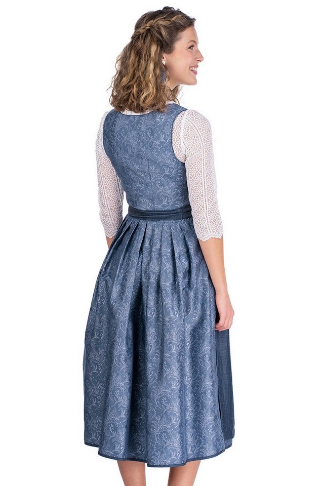 MarJo Dirndl Midi Dirndl 2tlg. - JOSEPHINE - blaugrau – Bild 5 von 5
