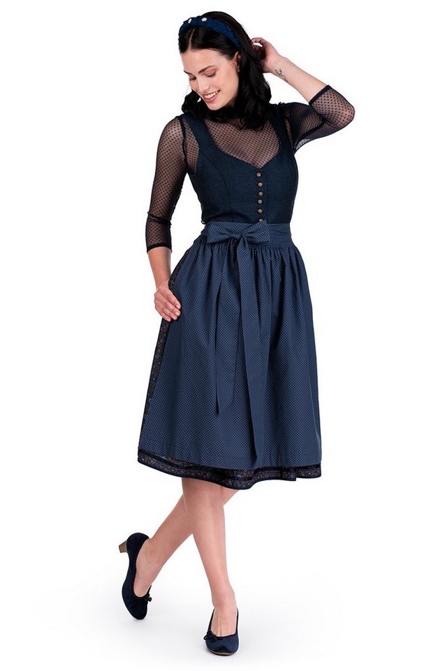 MarJo Dirndl Midi Dirndl 2tlg. - KATHRIN - deep ocean – Bild 4 von 5