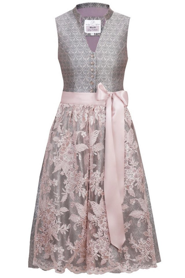 MarJo Dirndl Midi Dirndl 2tlg. - KIM - anthrazit/altrosa – Bild 5 von 5