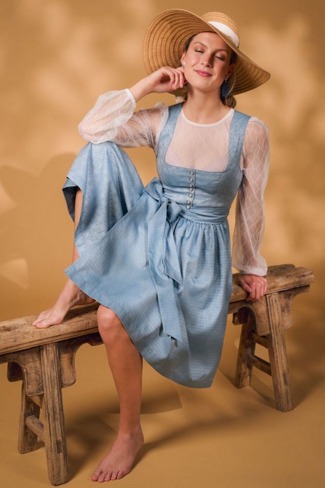 MarJo Dirndl Midi Dirndl 2tlg. - LANGDORF - light denim – Bild 2 von 5