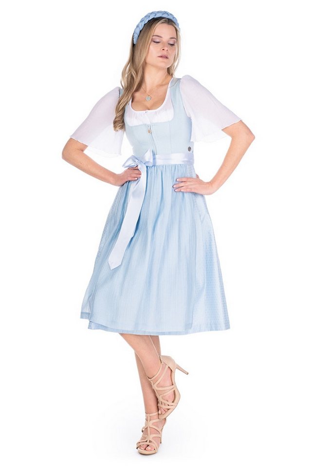 MarJo Dirndl Midi Dirndl 2tlg. - NEUTAL - himmelblau – Bild 3 von 4