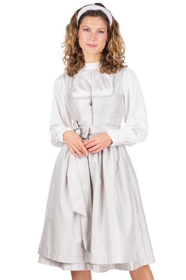 MarJo Dirndl Midi Dirndl 2tlg. - PEGNITZ - pastellgrau – Bild 2 von 5