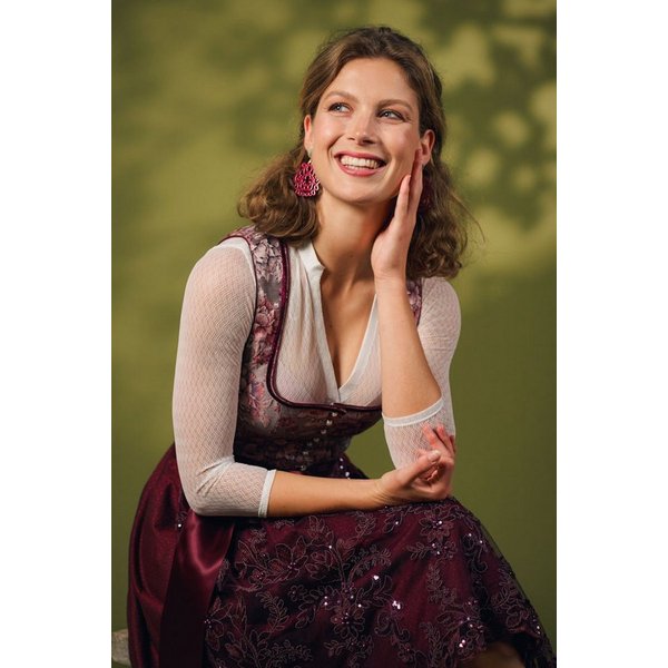 MarJo Dirndl Midi Dirndl 2tlg. - RITA - dark powder/wine
