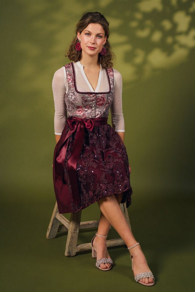 MarJo Dirndl Midi Dirndl 2tlg. - RITA - dark powder/wine – Bild 2 von 5