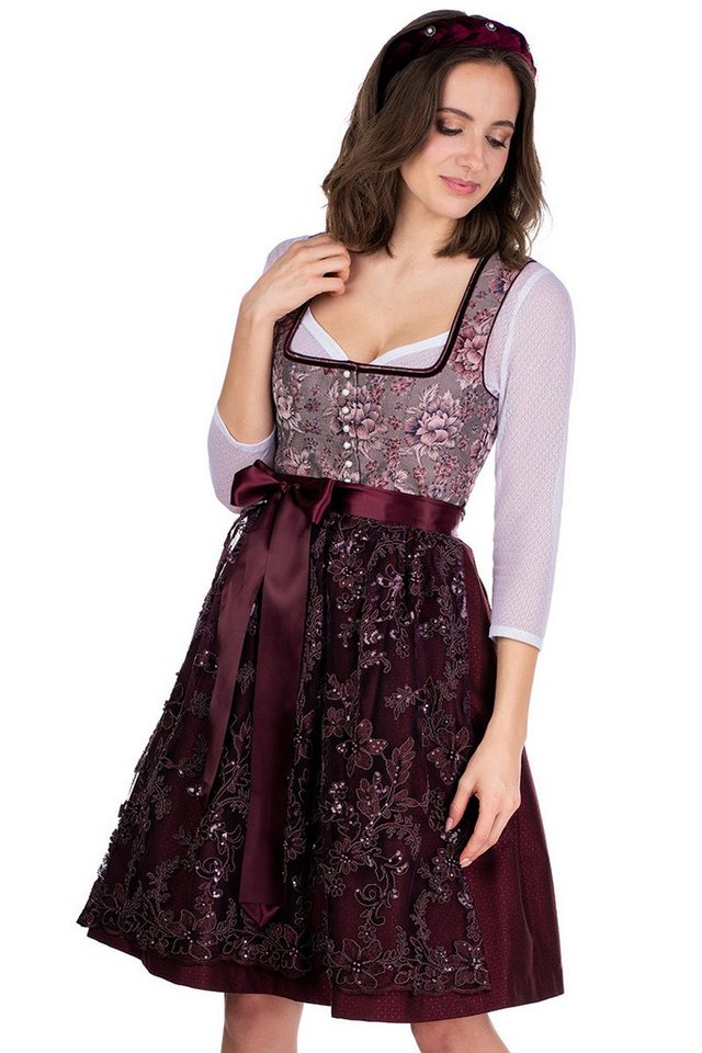 MarJo Dirndl Midi Dirndl 2tlg. - RITA - dark powder/wine – Bild 3 von 5