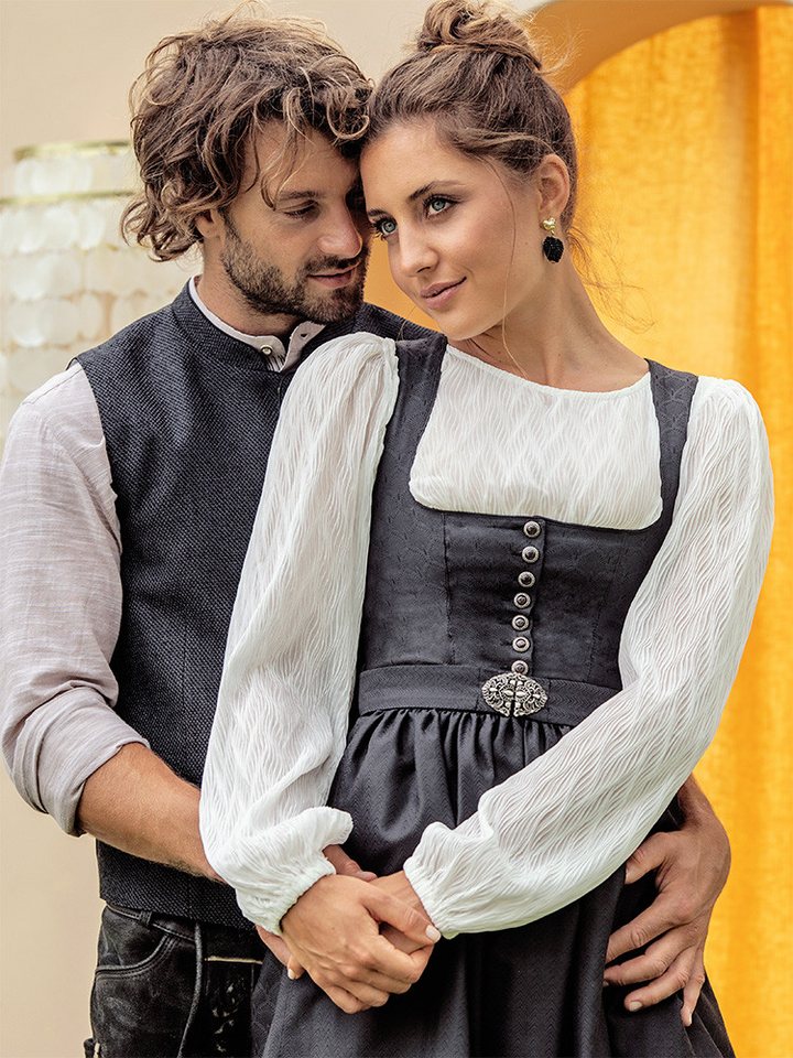 MarJo Dirndl Dirndl Otterfing 75cm Länge asphalt – Bild 3 von 4