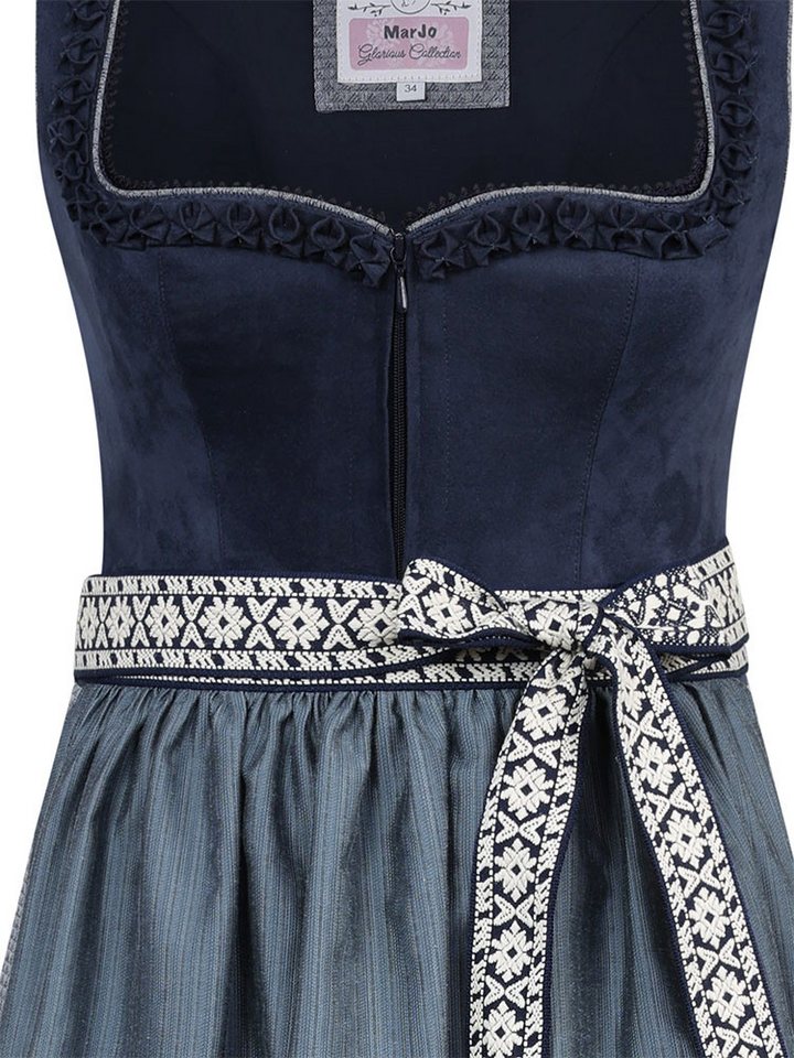 MarJo Dirndl Dirndl Reichenfels 70cm Länge midnight/denim – Bild 2 von 3