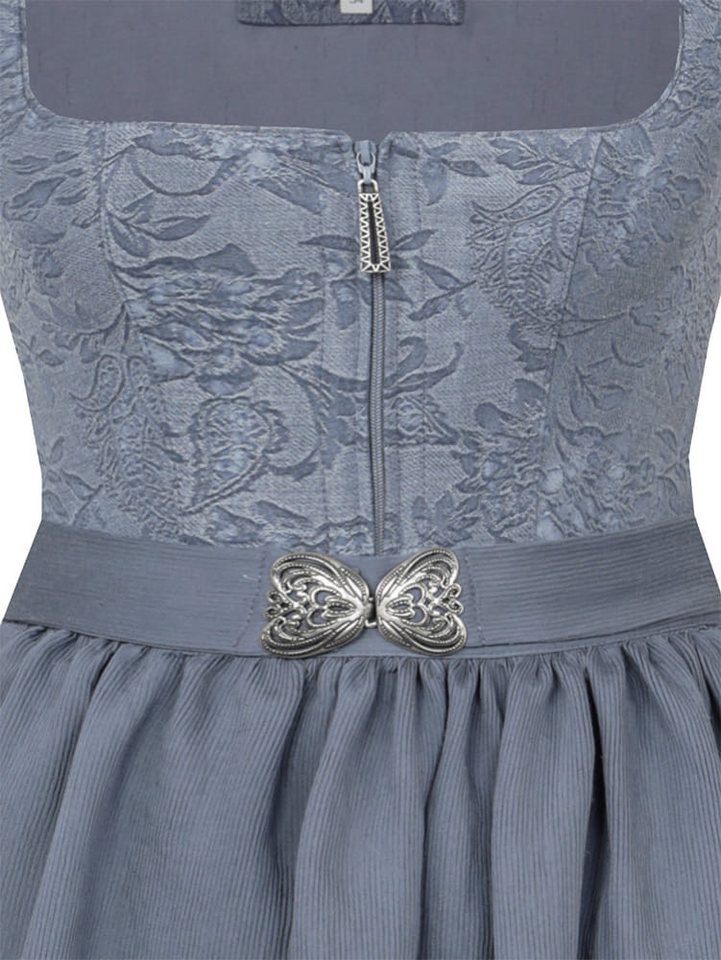 MarJo Dirndl Dirndl Rettenbach 70cm Länge taubenblau – Bild 3 von 5