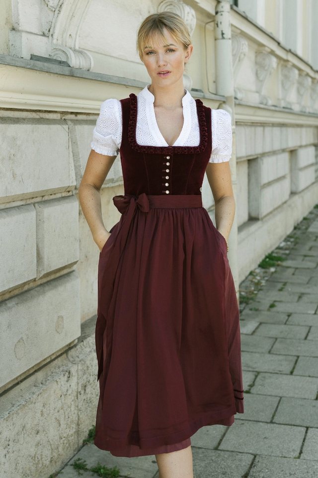 MarJo Dirndl Samt Dirndl 2tlg. - CHERRY CHANTE - cherry – Bild 3 von 5