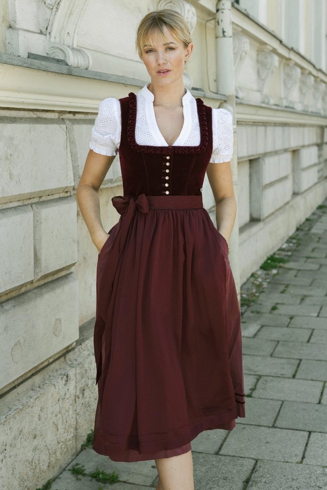 MarJo Dirndl Samt Dirndl 2tlg. - CHERRY CHANTE II - cherry – Bild 3 von 5