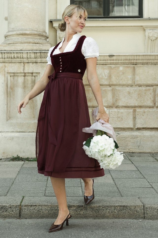 MarJo Dirndl Samt Dirndl 2tlg. - CHERRY CHANTE II - cherry – Bild 4 von 5