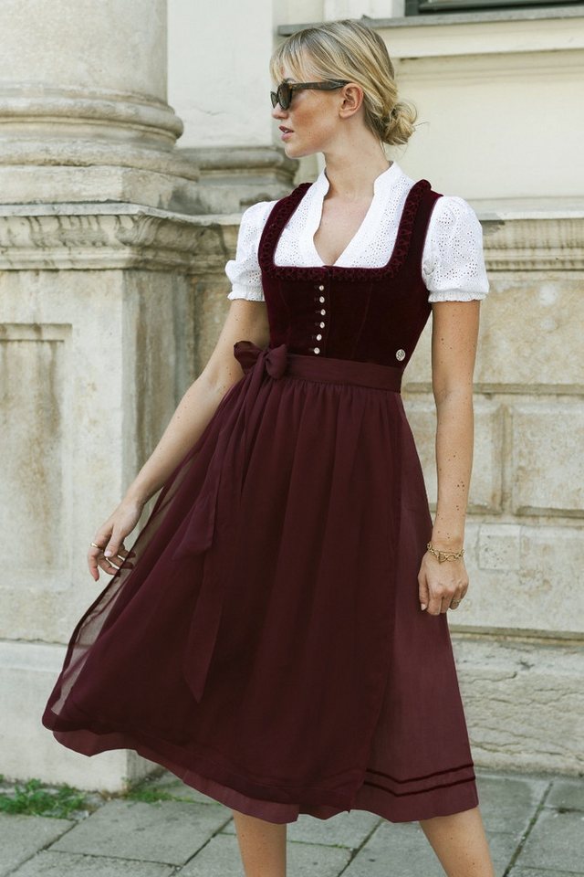 MarJo Dirndl Samt Dirndl 2tlg. - CHERRY CHANTE II - cherry – Bild 5 von 5